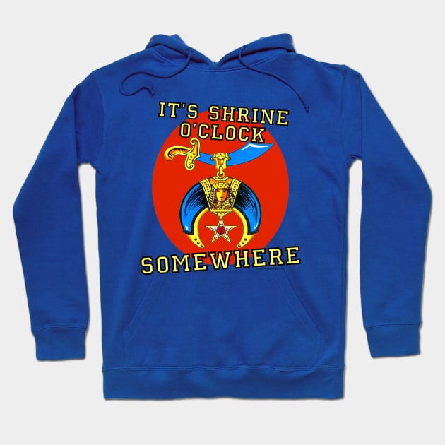 It's Shrine O'Clock Somewhere Hoodie by EssexArt_ABC